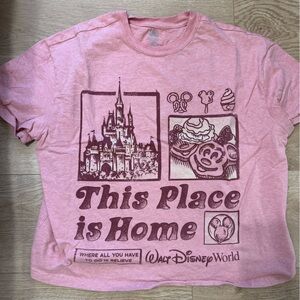 Disney This Place is Home Cropped T Shirt